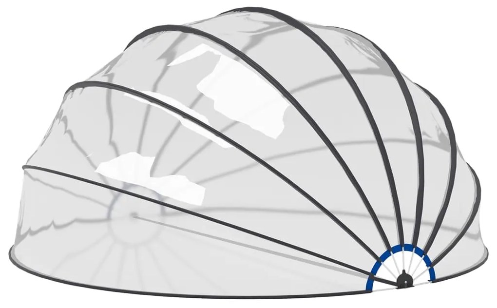 Cúpula de piscina 559x275 cm