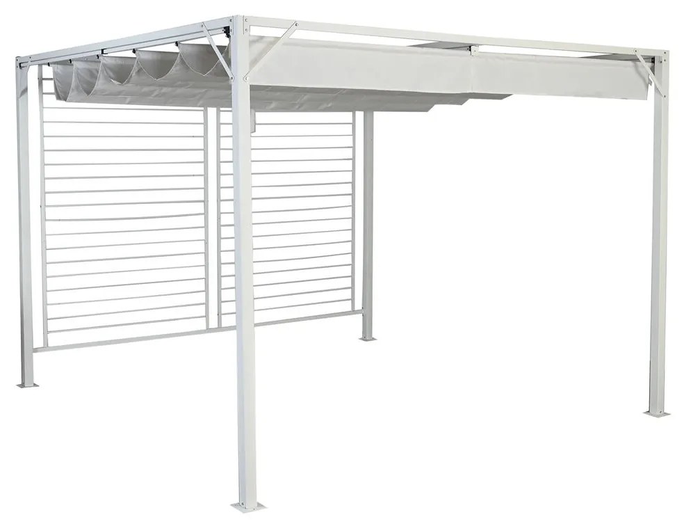 Pérgula Dkd Home Decor Branco 296 X 296 X 225 cm Aço