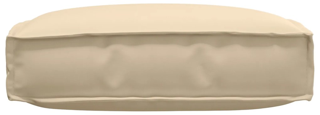 Almofada de Palete para Assento Bege 60x60x12 cm Tecido Oxford