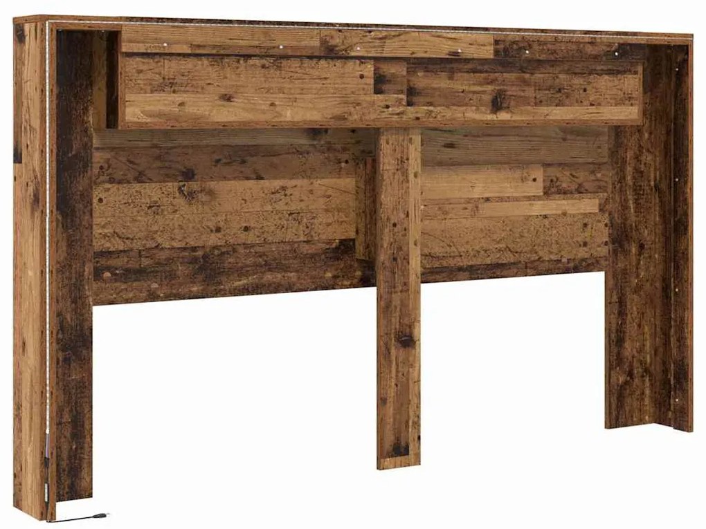 Cabeceira com Armário Madeira antiga 180 x 17 x 104.5 cm