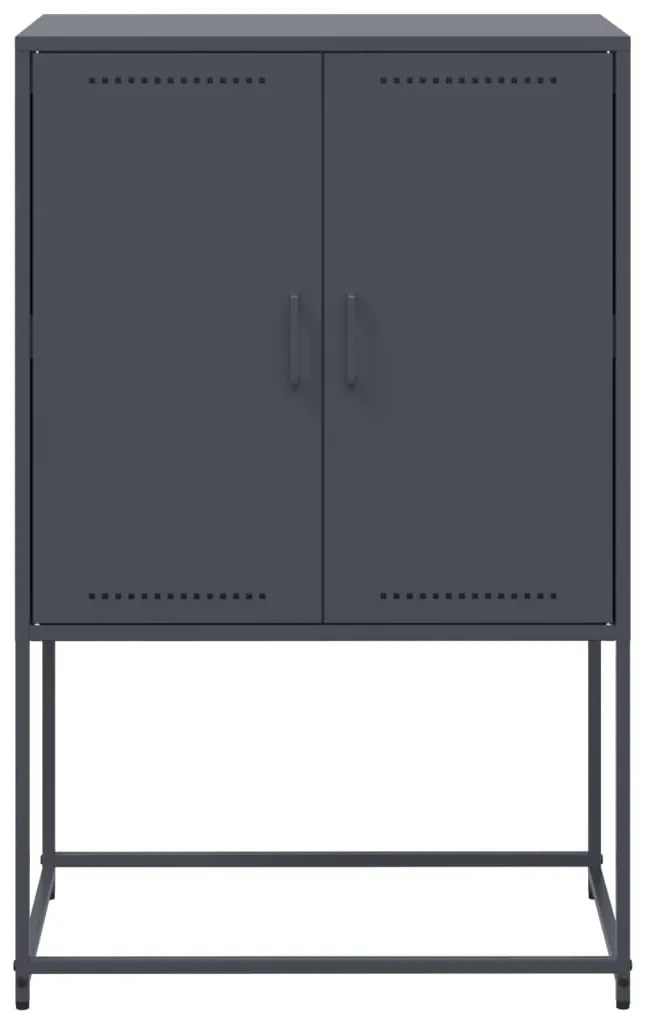 Aparador alto 68,5x38,5x107 cm aço antracite