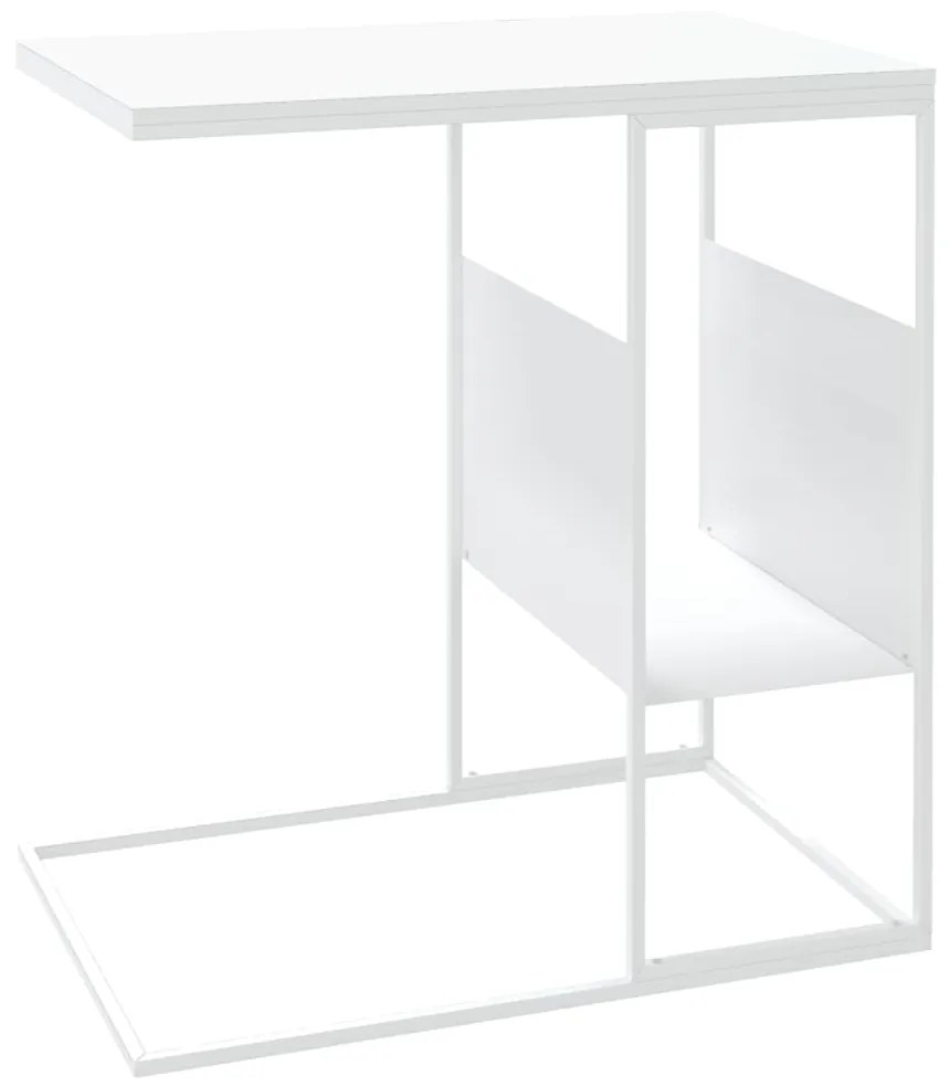 Mesa de apoio 55x36x59,5 cm derivados de madeira branco