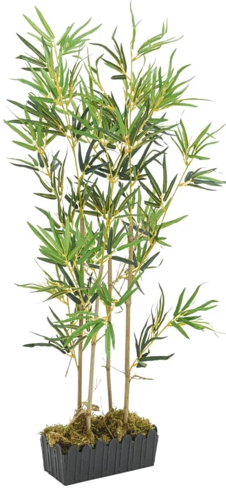 Árvore de bambu artificial 552 folhas 120 cm verde