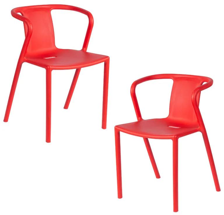 Pack 2 Cadeiras Indi - Vermelho