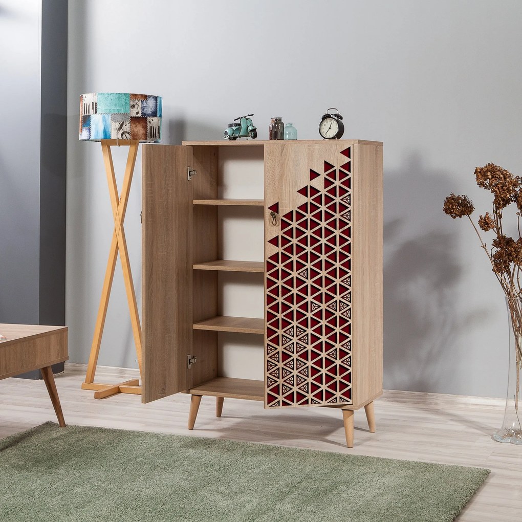 Armário Multiuso Multibox – Carvalho Sonoma – 80x127x36 cm
