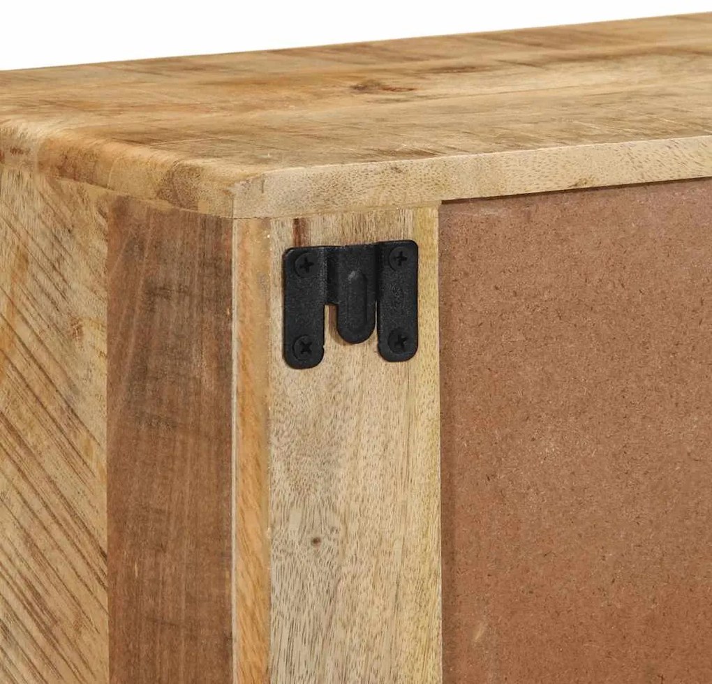 Armário de TV para parede 100x32x25 cm mangueira áspera maciça