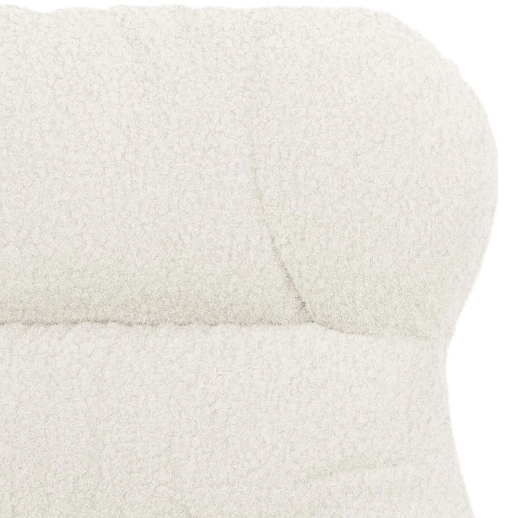 Poltrona Relaxante vidaXL Creme em Tecido Parecido com Lã