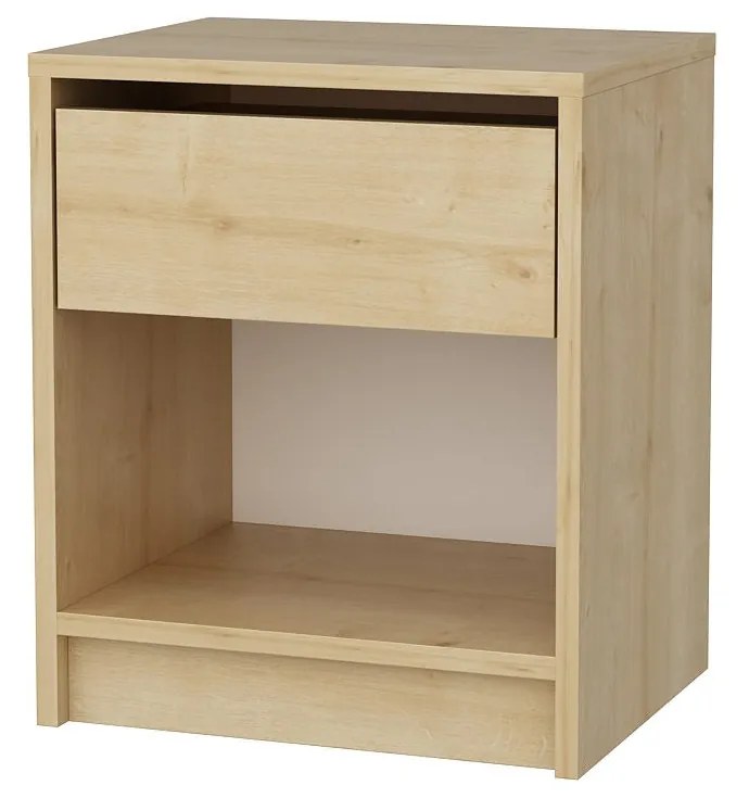 Mesa de Cabeceira Sheridan – Cor de Carvalho – 44,6cm x 35,9cm x 52,8c