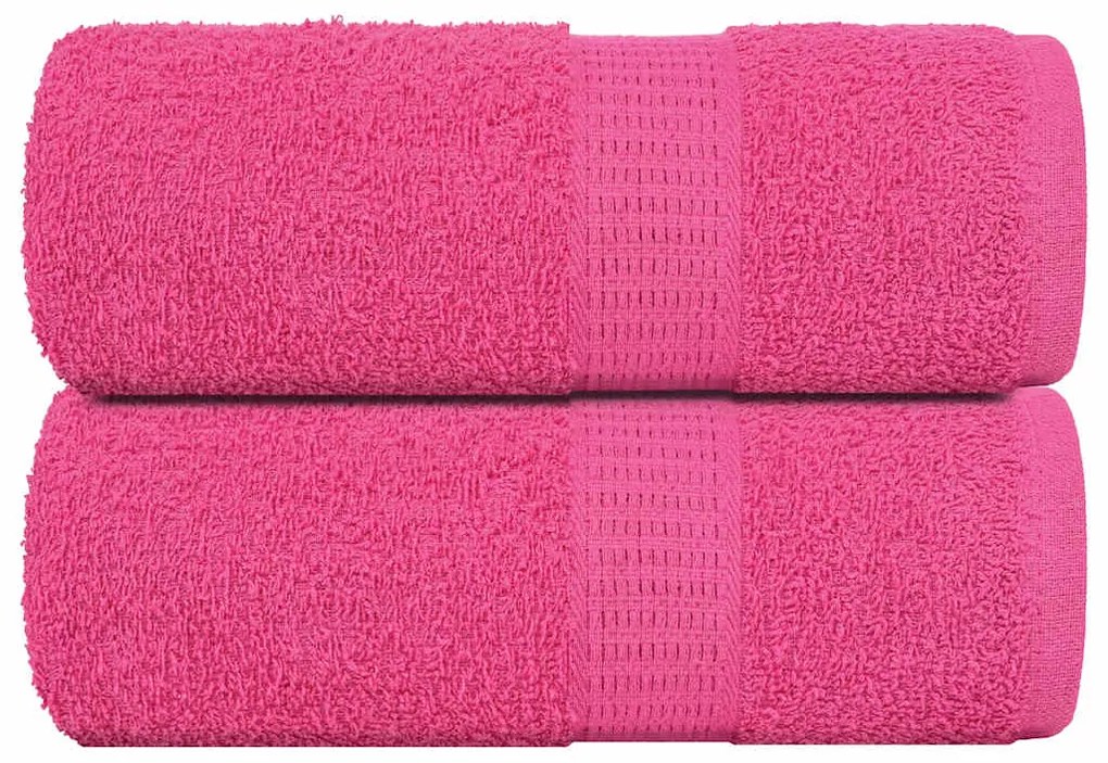 vidaXL Toalhas de bidé FROGN 2 pcs 30x50 cm 360 g/m² rosa