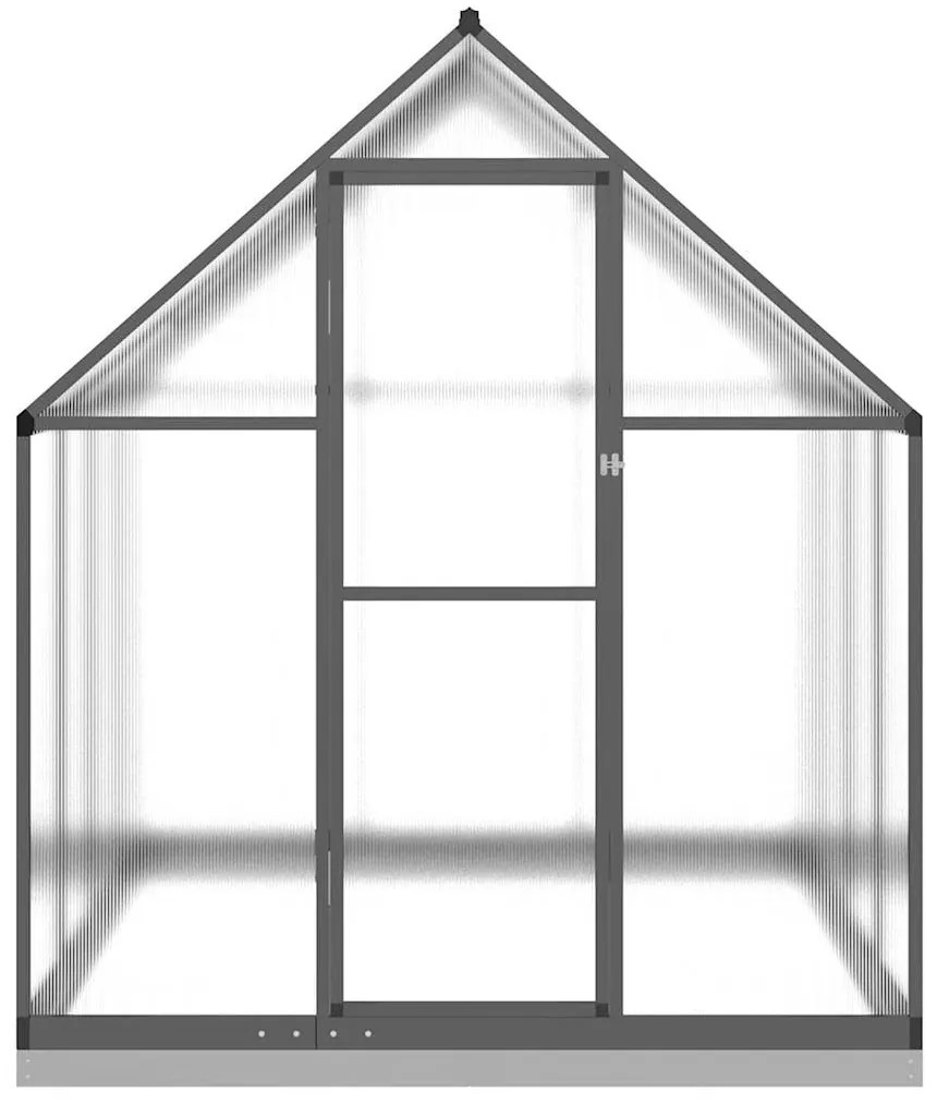 Estufa com estrutura base 224x169x202 cm alumínio antracite