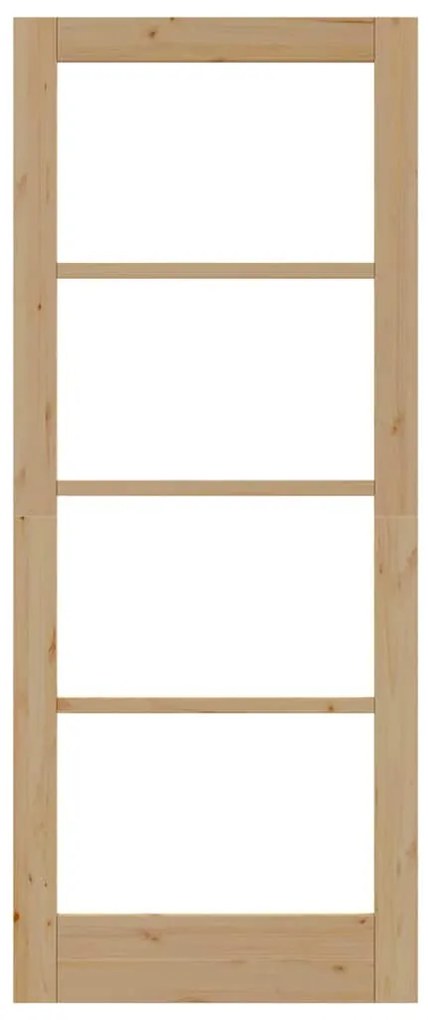 Porta Interior com Vidro "ORKDAL" 83x202x4 cm em Madeira de Pinho