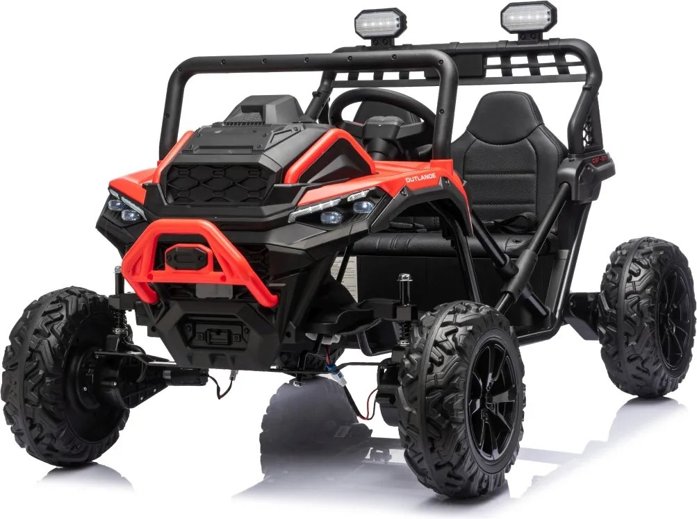 Carro elétrico para Crianças 3 a 8 anos, 12V 4x4 Buggy Sport OUTLAND, Rodas de espuma EVA, Controle remoto Vermelho