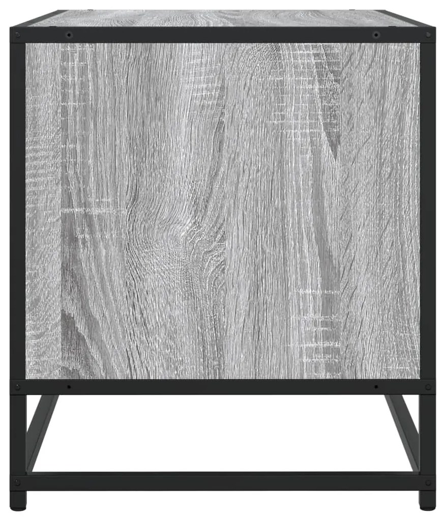 Móvel TV 91x40x46 cm derivados madeira/metal cinzento sonoma