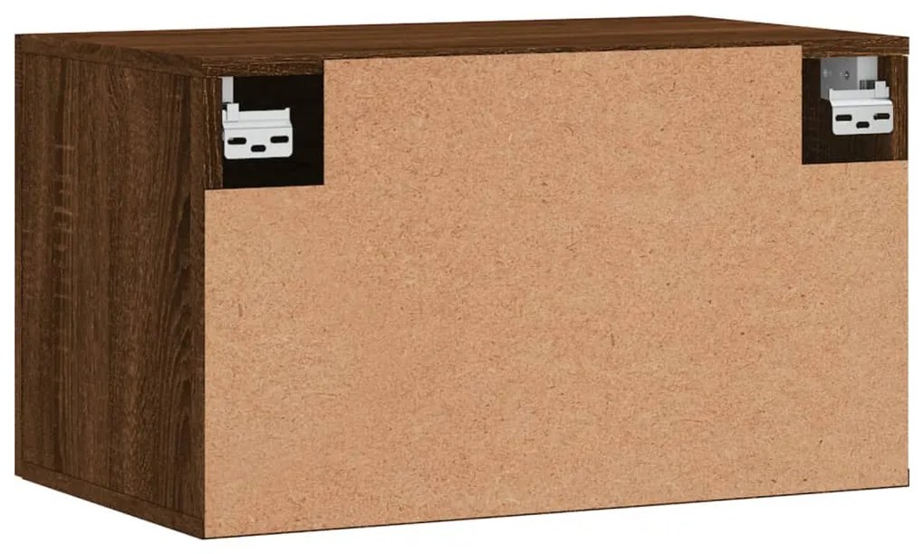 Armário parede 60x36,5x35cm derivados madeira carvalho castanho