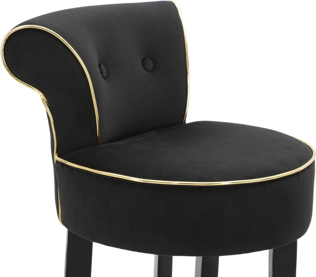 BANCO DE BAR LUXY 46X48X96 CM PRETO