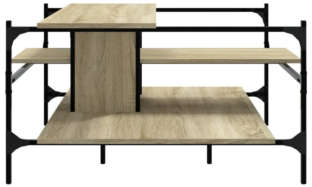 Mesa centro 100x100x48,5cm derivados madeira de carvalho sonoma