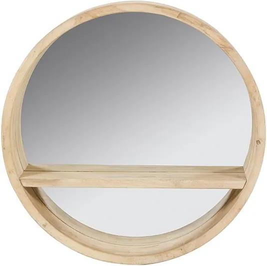 Espelho Redondo Madeira de abeto - 45 x 10 x 45 cm