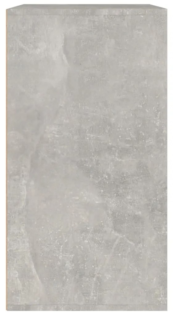 Armário de cosmética 80x40x75 cm madeira Concreto Cinza