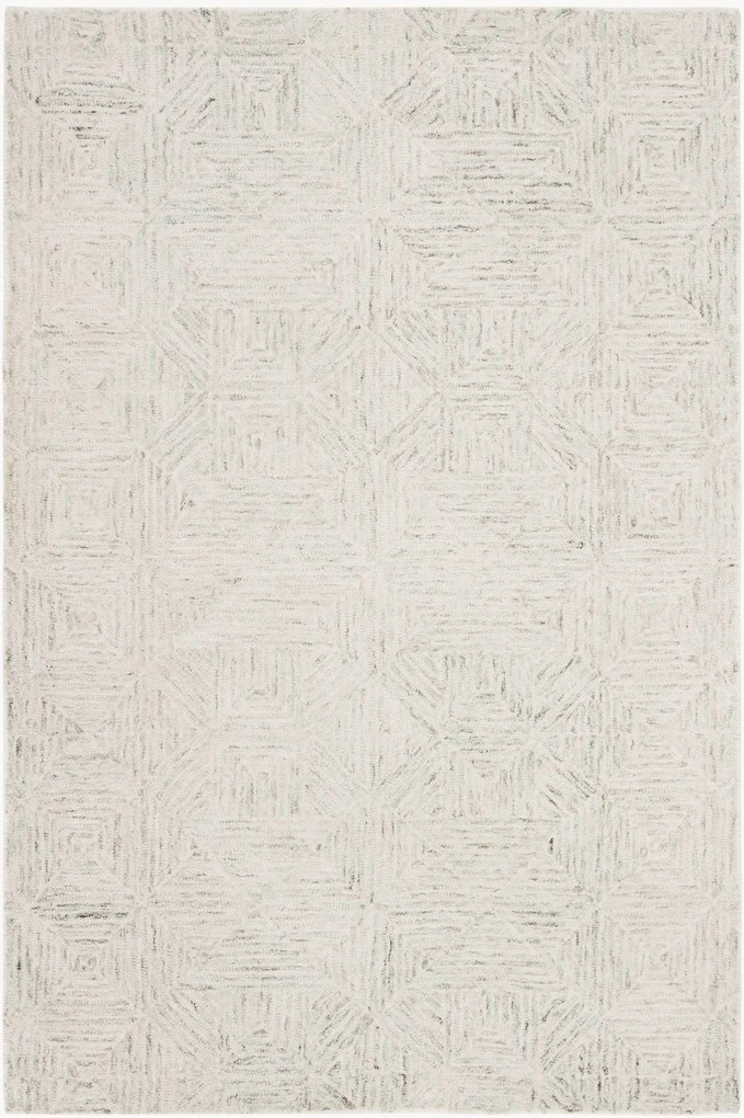 Tapete em lã artesanal de pelo curto Delyth