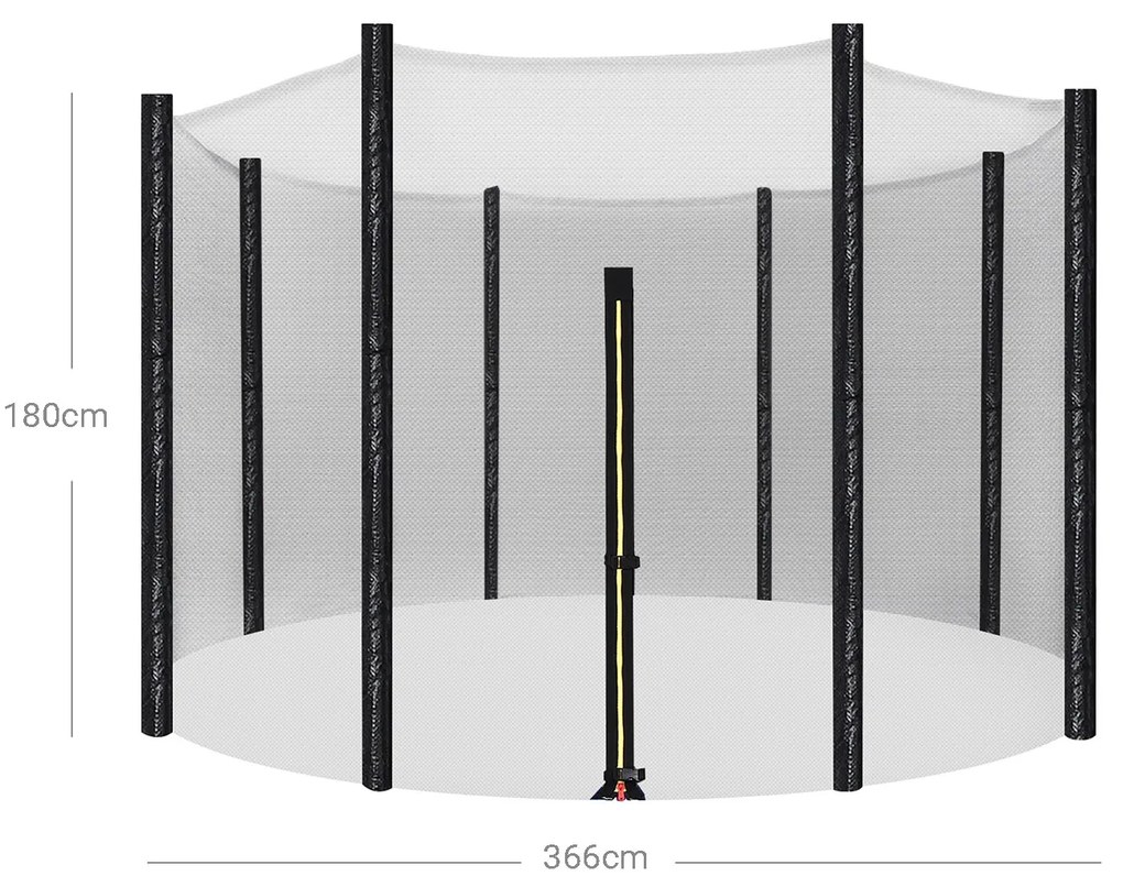 Rede de segurança para trampolim (não incluído) Ø 366 cm