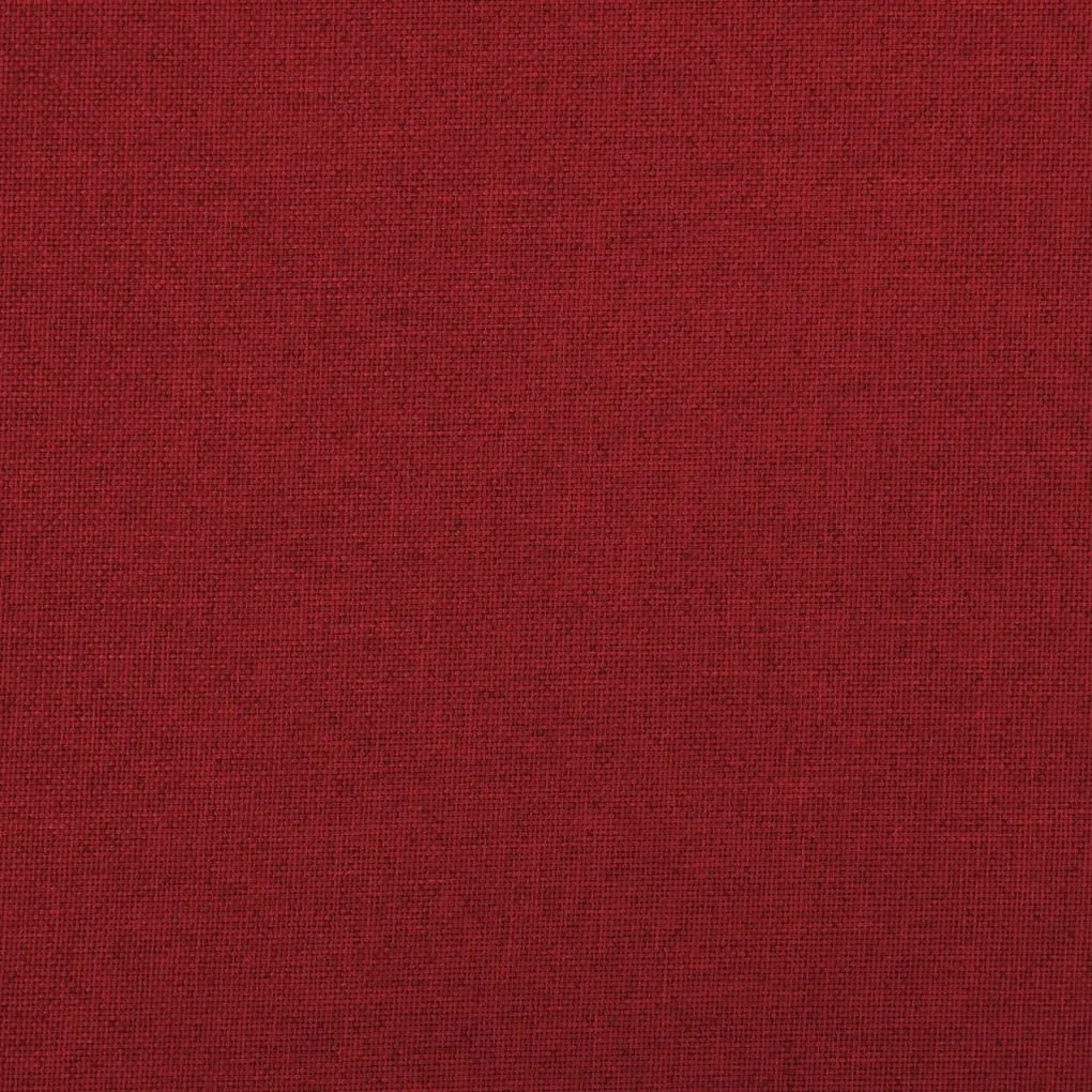 Banco arrumação dobrável 76x38x38 cm linho falso vermelho-tinto