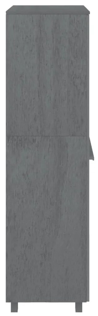 Roupeiro HAMAR 89x50x180 cm pinho maciço cinza-escuro