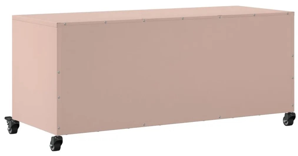 Móvel de TV 100,5x39x43,5 cm aço rosa
