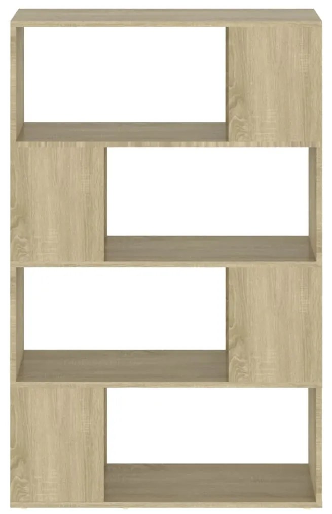 Estante/divisória 80x24x124,5 cm contraplacado carvalho sonoma