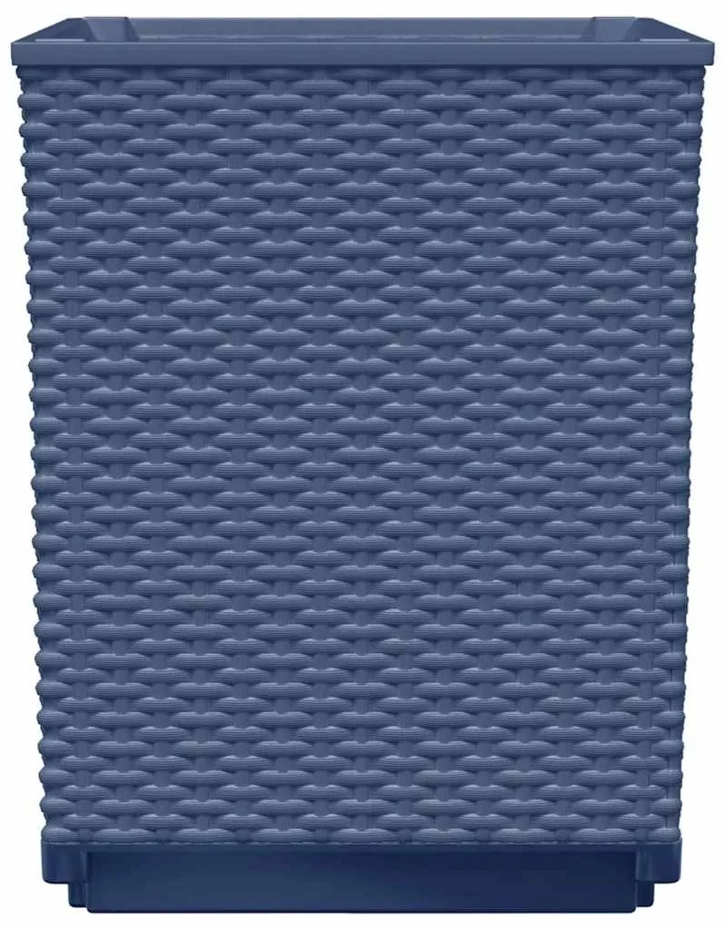 Vasos/floreiras 2 pcs 30x30x37 cm polipropileno cinzento azul