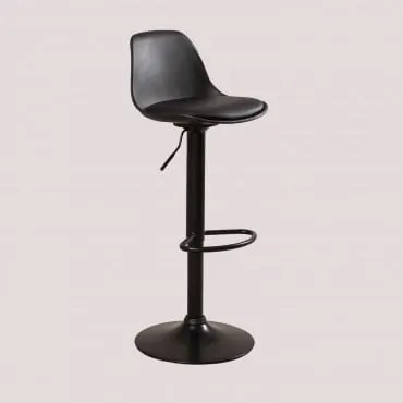 Banco Alto Ajustável Nórdico Preto - Sklum