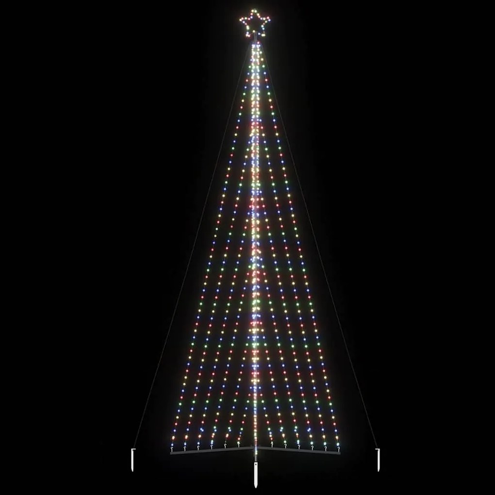 LED Árvore de Natal 789 LEDs Colorido 476 cm