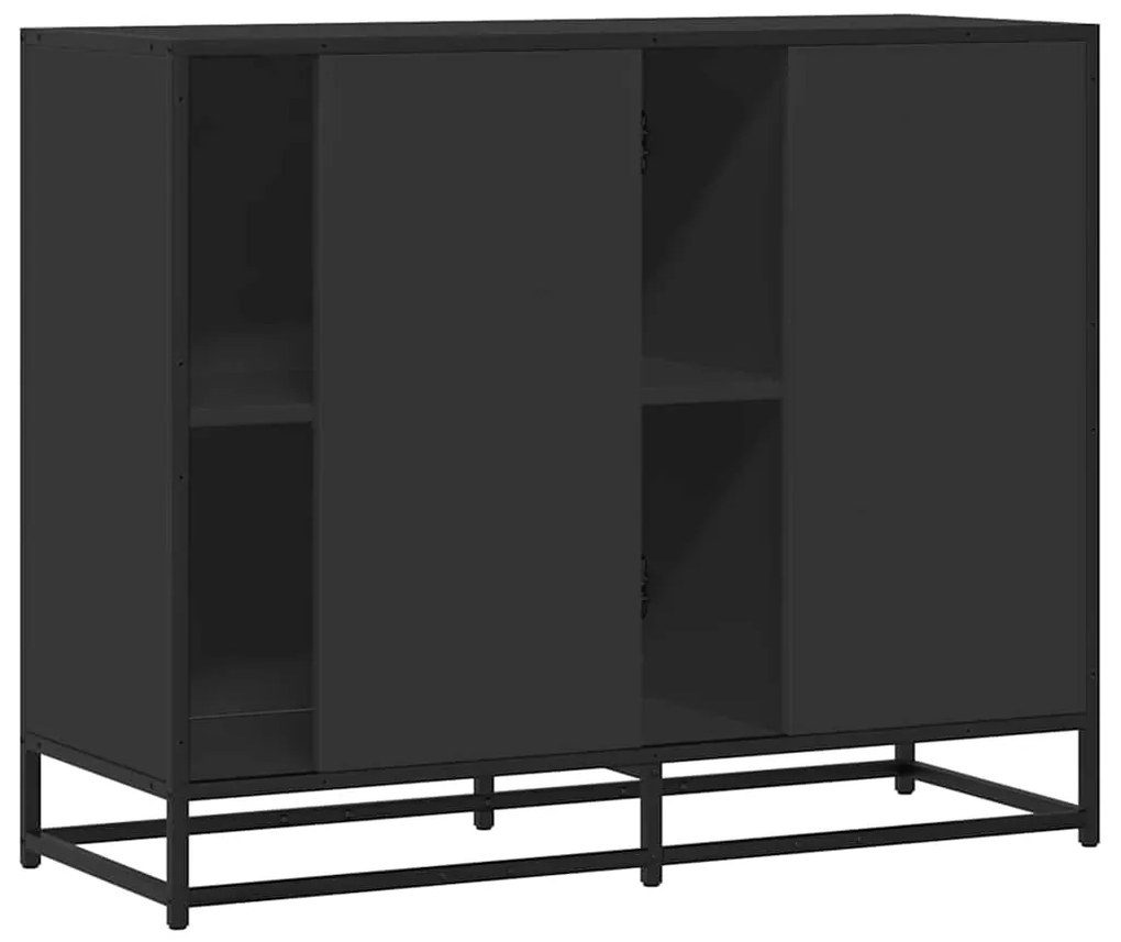 Aparador 92x35x76 cm derivados de madeira preto