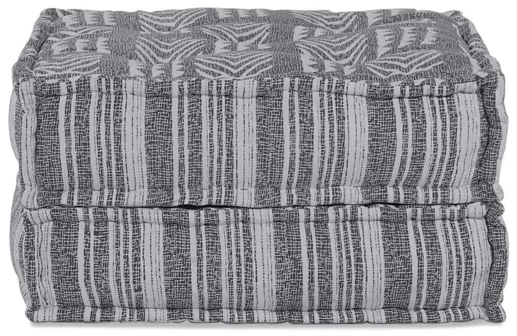Puff Modular em Cinza - 70x70x36 cm em Tecido