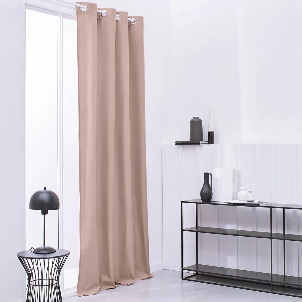 Cortinados Today  Rideau Isolant 140/240 Polyester TODAY Essential Rose Des Sables