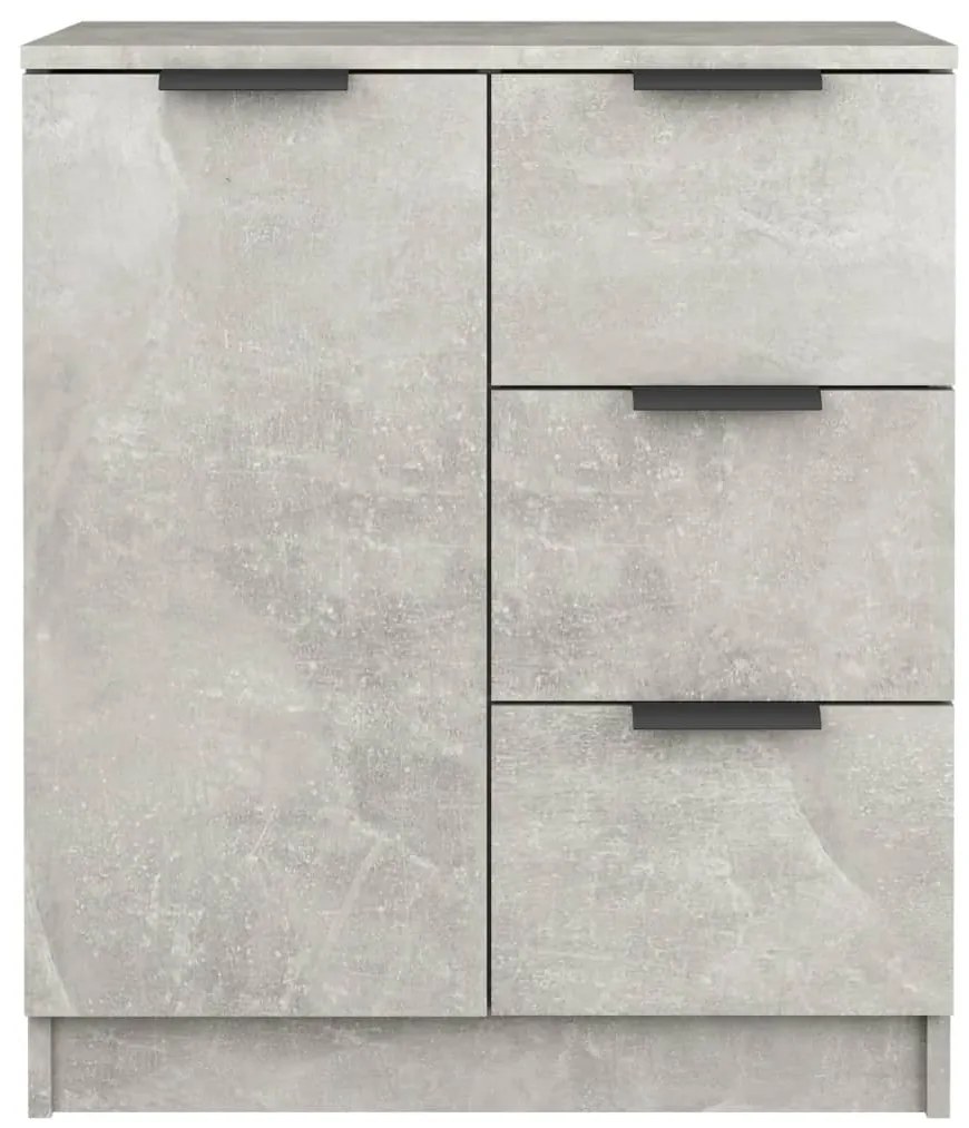 Aparadores 2 pcs 60x30x70 cm madeira processada cinza cimento