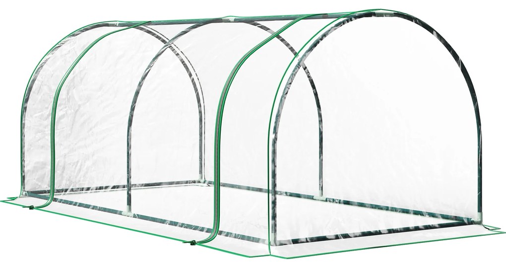 Estufa 200x100x80cm para Jardim Terraço Cultivo de Plantas Estufa com