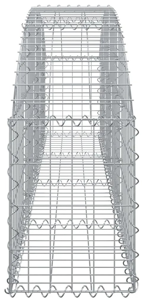 Cesto gabião arqueado 200x30x40/60 cm ferro galvanizado