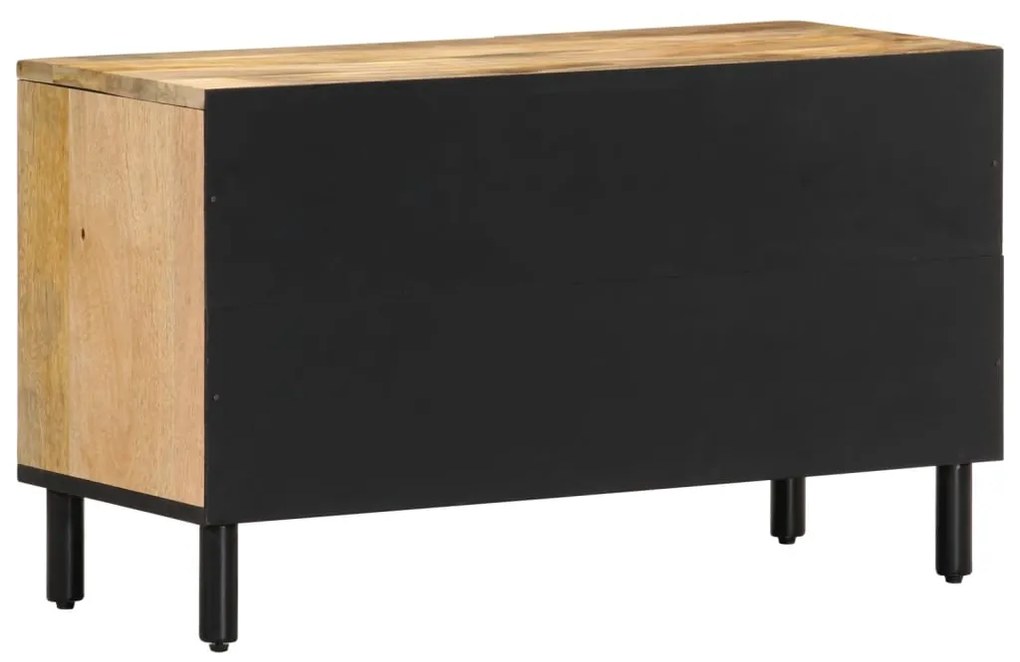 Móvel de TV 80x31x46 cm madeira de mangueira maciça
