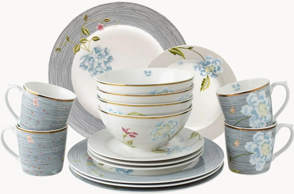 Conjunto de loiça Delig, 4 pessoas, conjunto de 16