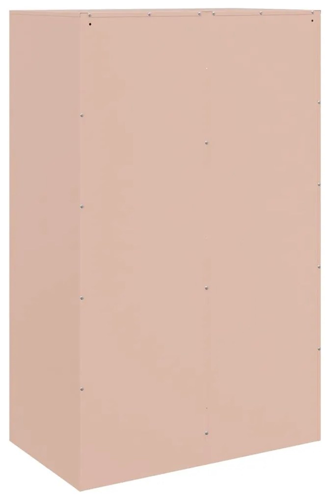 Aparador 67x39x107 cm aço rosa