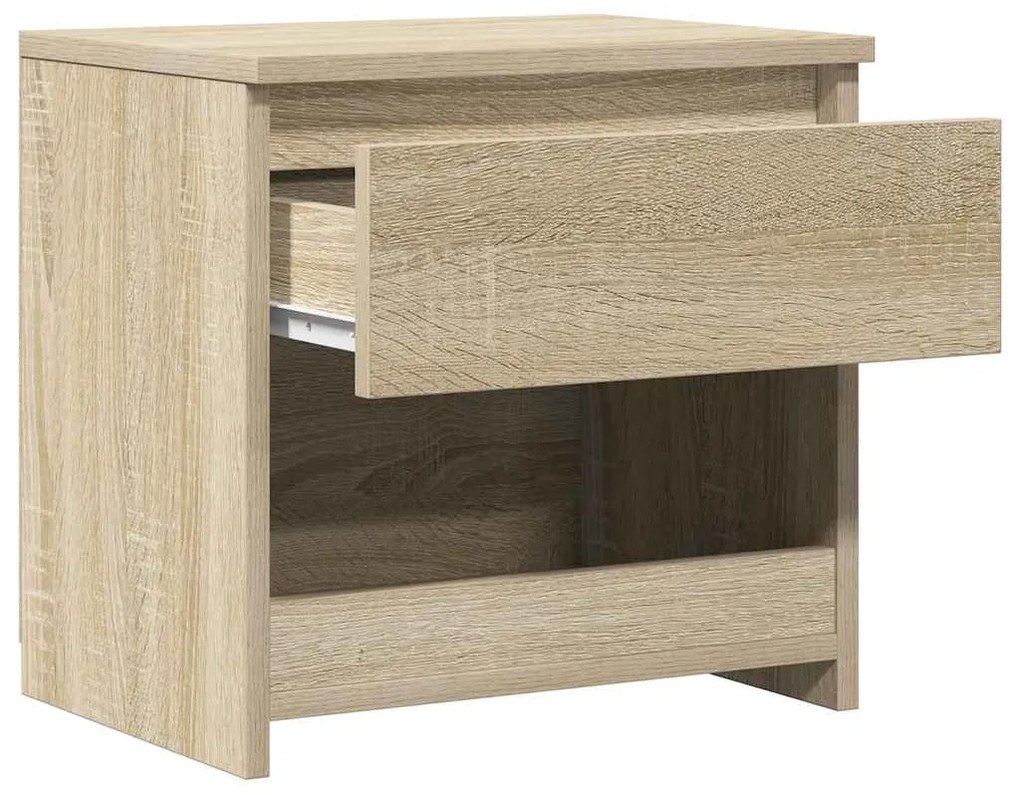 Mesa de cabeceira 40x30x39 cm contraplacado carvalho sonoma