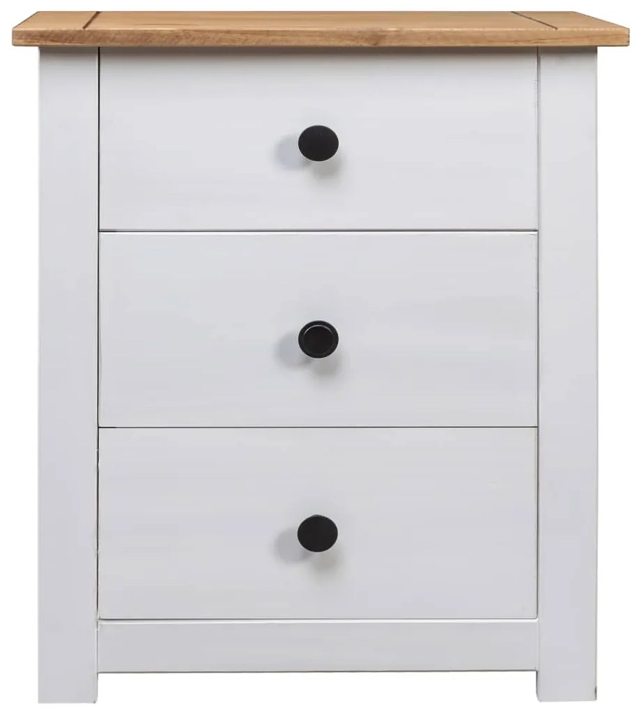 Mesa de cabeceira 46x40x57 cm madeira de pinho panama branco
