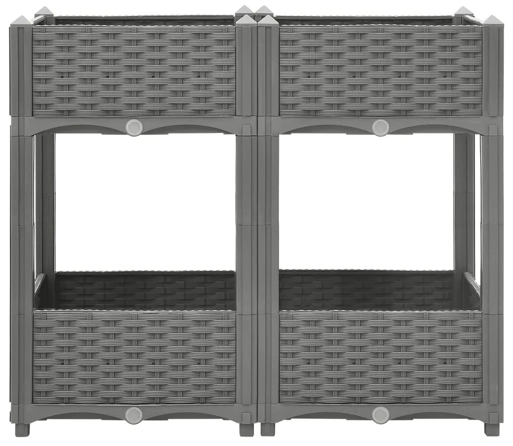Canteiro elevado 80x40x71 cm polipropileno