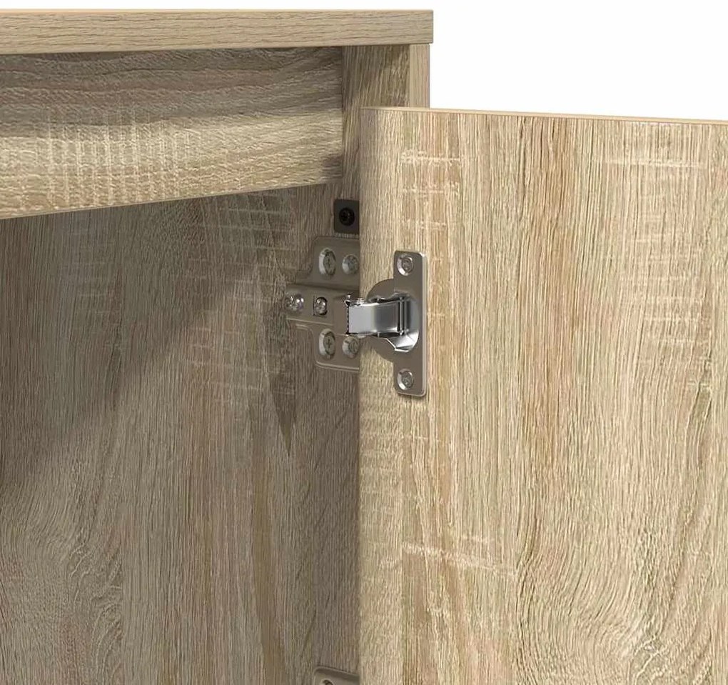 Cabeceira com Luzes LED Carvalho Sonoma 39x34,5x50 cm