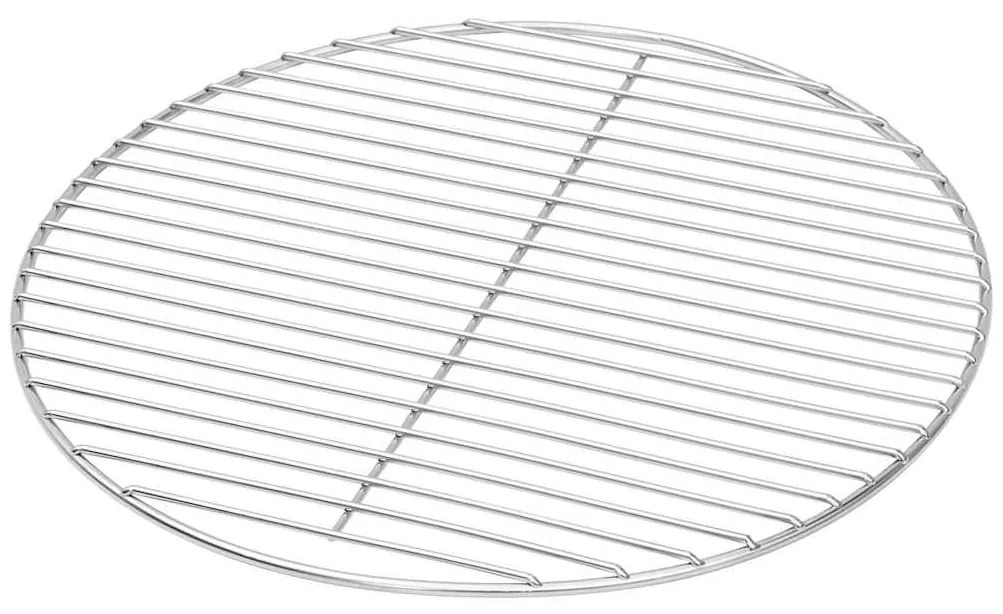 Grelha de Churrasco Prata Ø43 cm em Aço Inoxidável