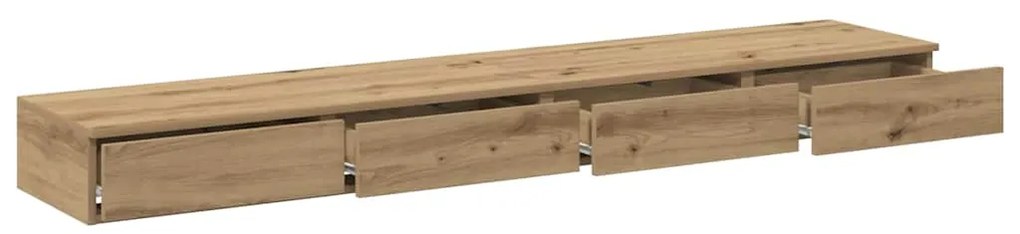 Gavetas de Cama Carvalho Artesanal 200x36,5x16,5 cm Madeira Engenheira
