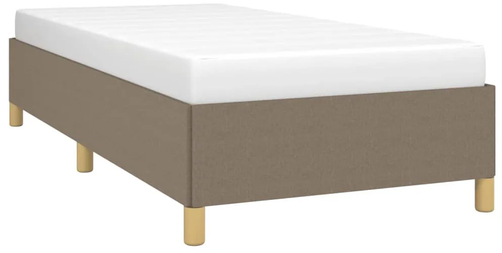 Estrutura cama sem colchão 90x200 cm tecido cinza-acastanhado