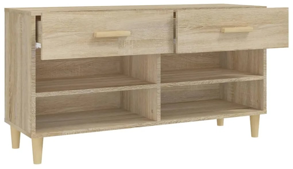 Sapateira 102x35x55 cm derivados de madeira cor carvalho sonoma