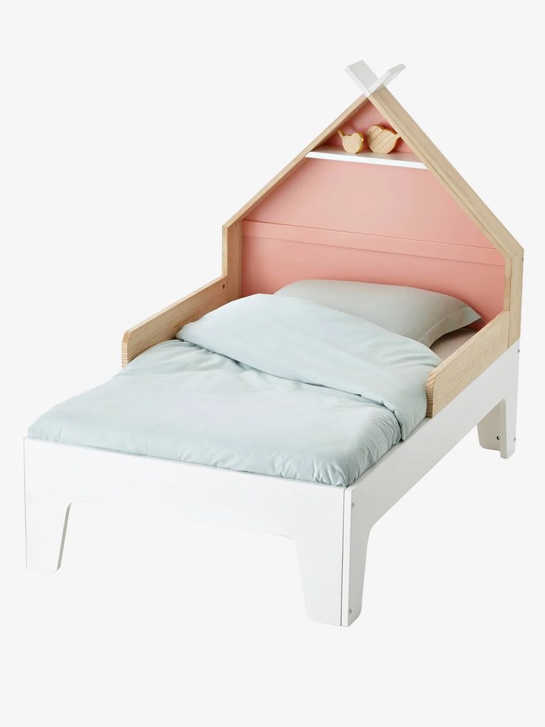 Cama evolutiva para criança, tema Tipi rosa/azul