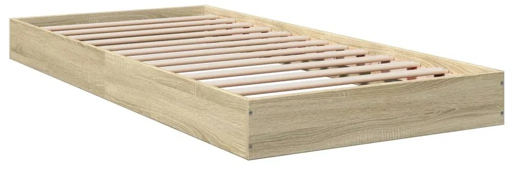 Estrutura cama s/ colchão derivados de madeira carvalho sonoma